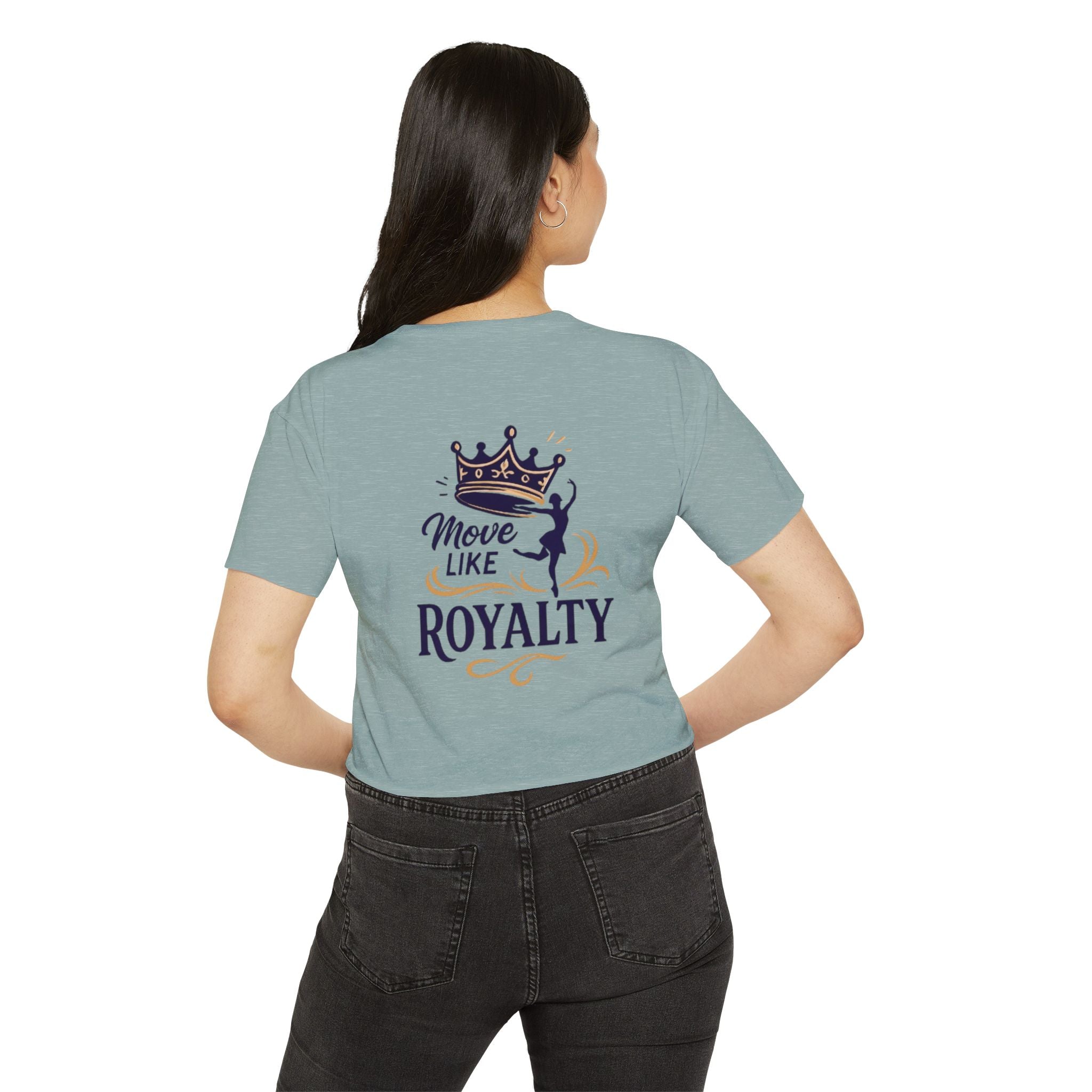 Move Like Royalty Crop Top — Women's Festival Graphic Tee