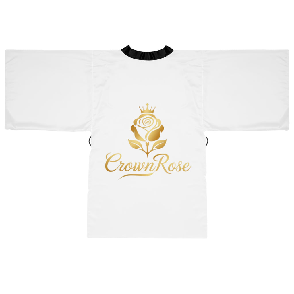 Move Like Royalty Long Sleeve Kimono Robe — CrownRose Gold Lion Design