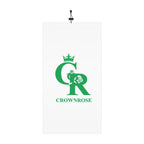 CrownRose Green Logo Neck Gaiter — Winter Face Mask with Drawstring
