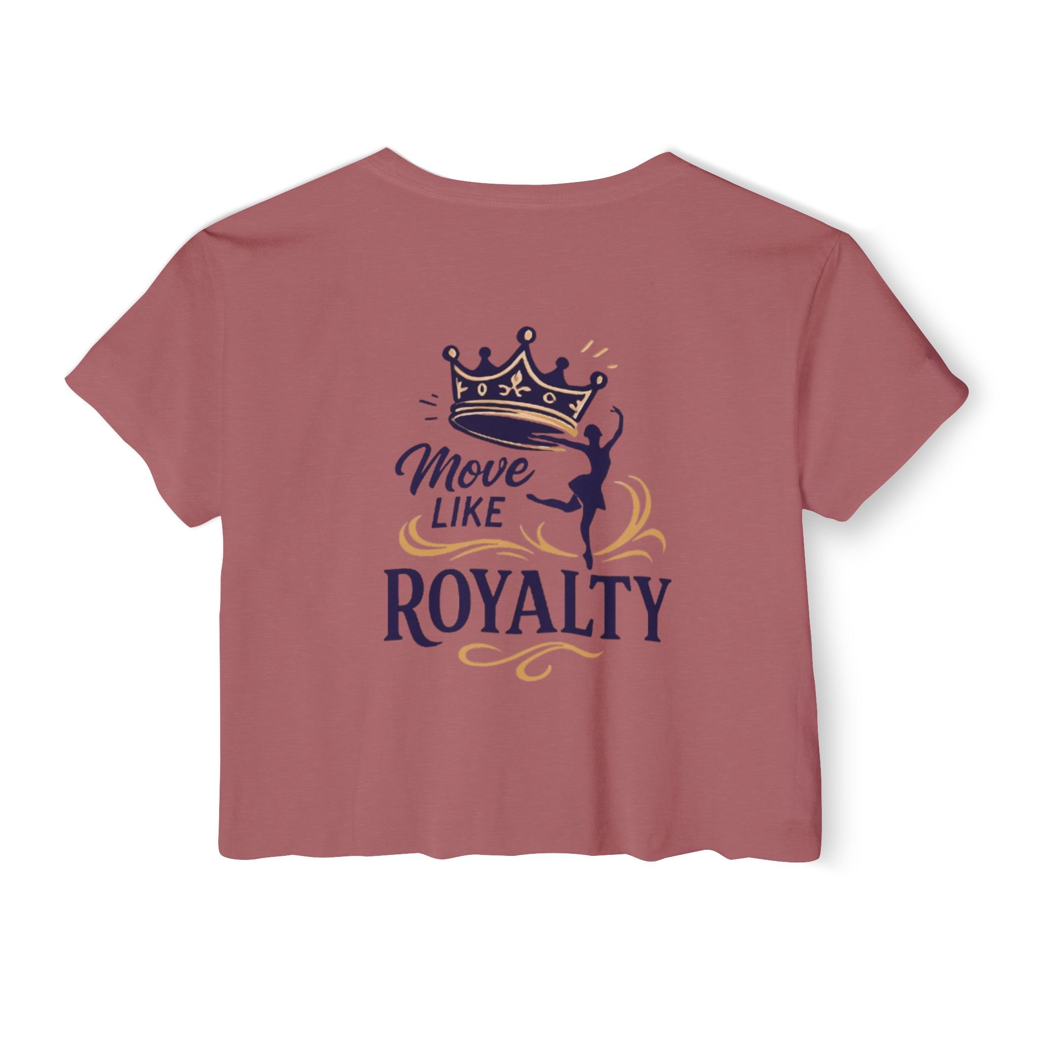Move Like Royalty Crop Top — Women's Festival Graphic Tee