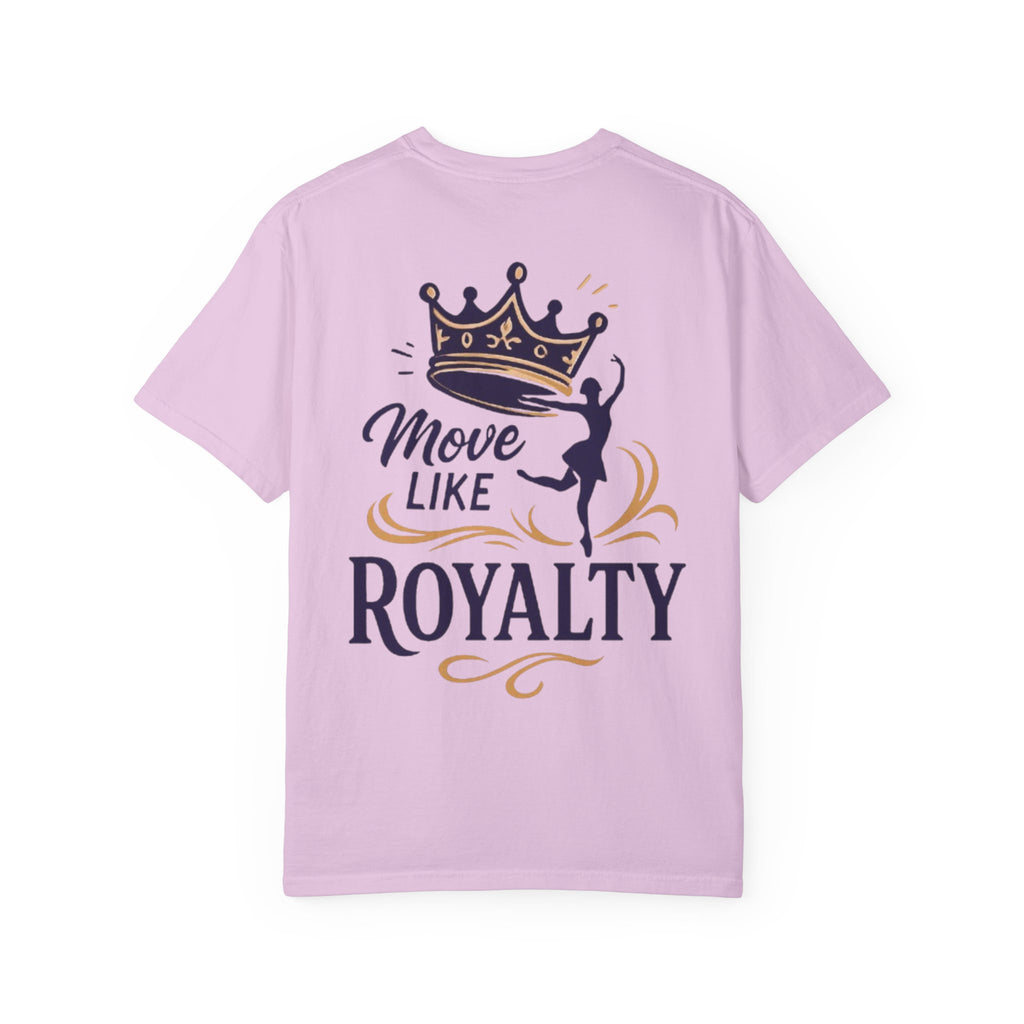 Move Like Royalty T-Shirt — Crown Rose Logo Dance Tee