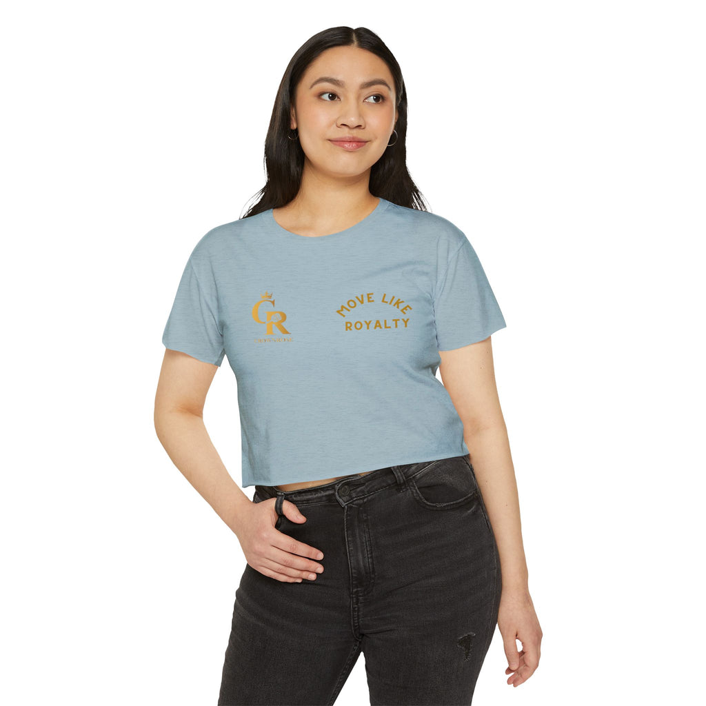 Move Like Royalty Crop Top — Women's Festival Graphic Tee