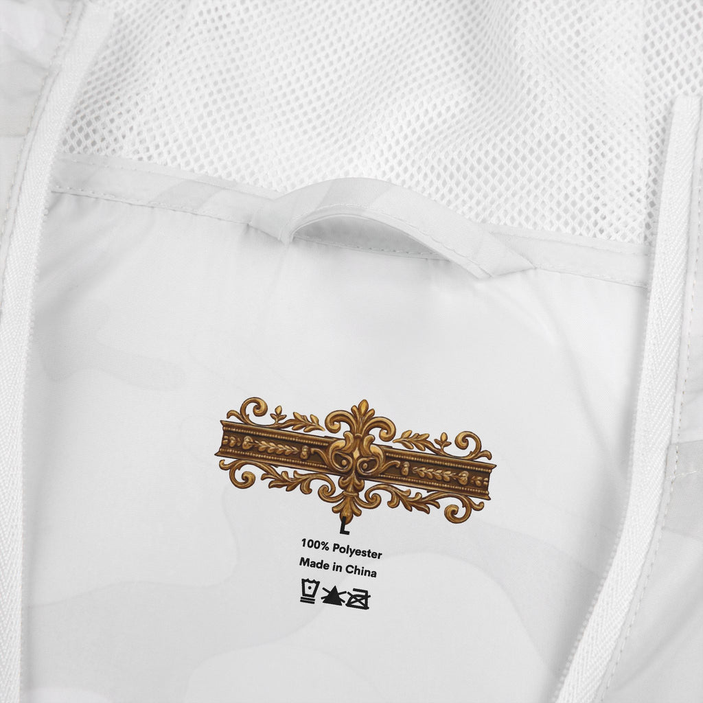 Windbreaker Jacket — "Move Like Royalty" Lion Graphic Lightweight Hooded Windbreaker