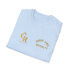 Move Like Royalty T-Shirt — Gold Crown Logo Casual Tee