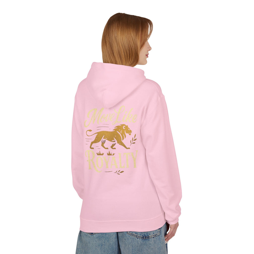 Move Like Royalty Hoodie — CrownRose Lion Graphic Pullover