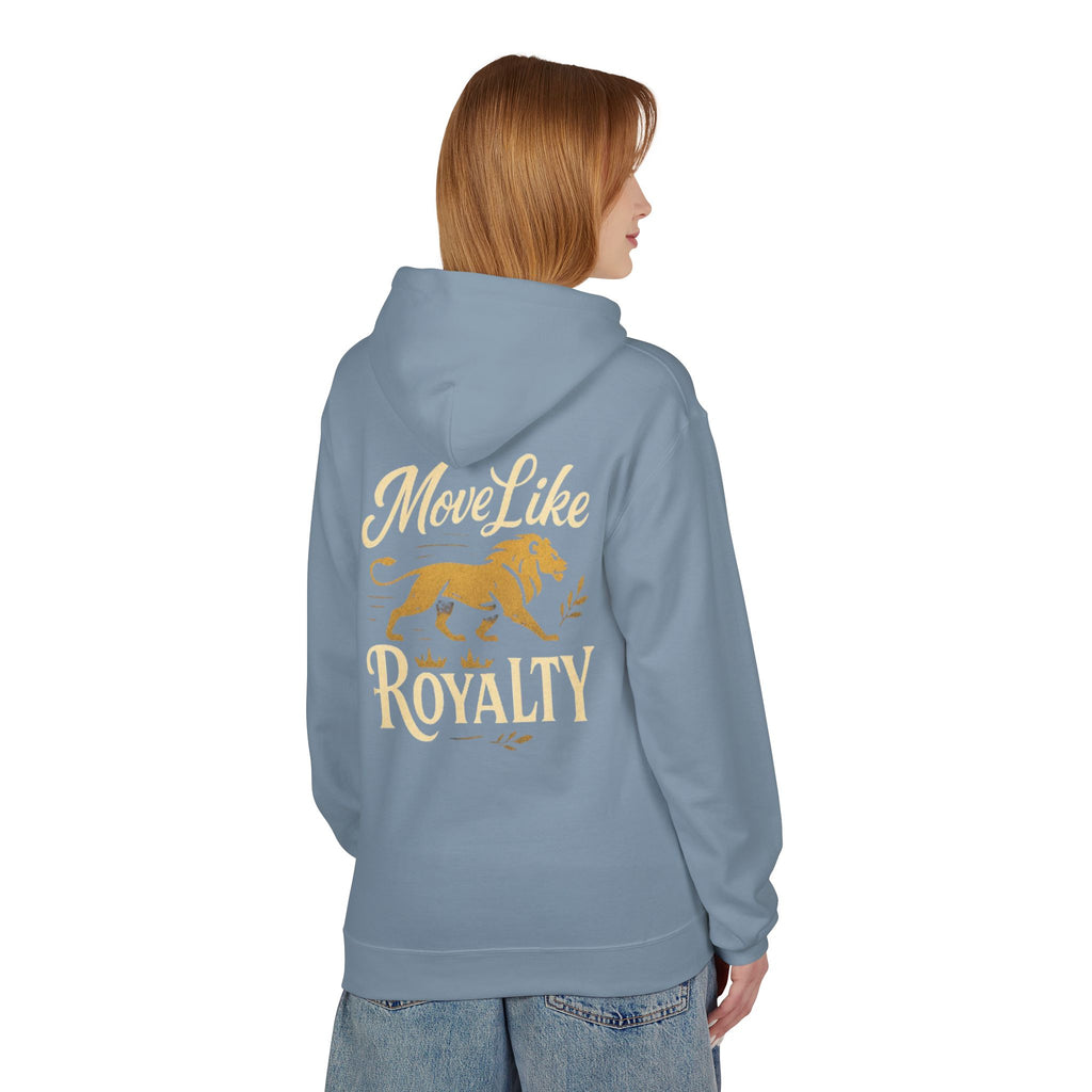 Move Like Royalty Hoodie — CrownRose Lion Graphic Pullover