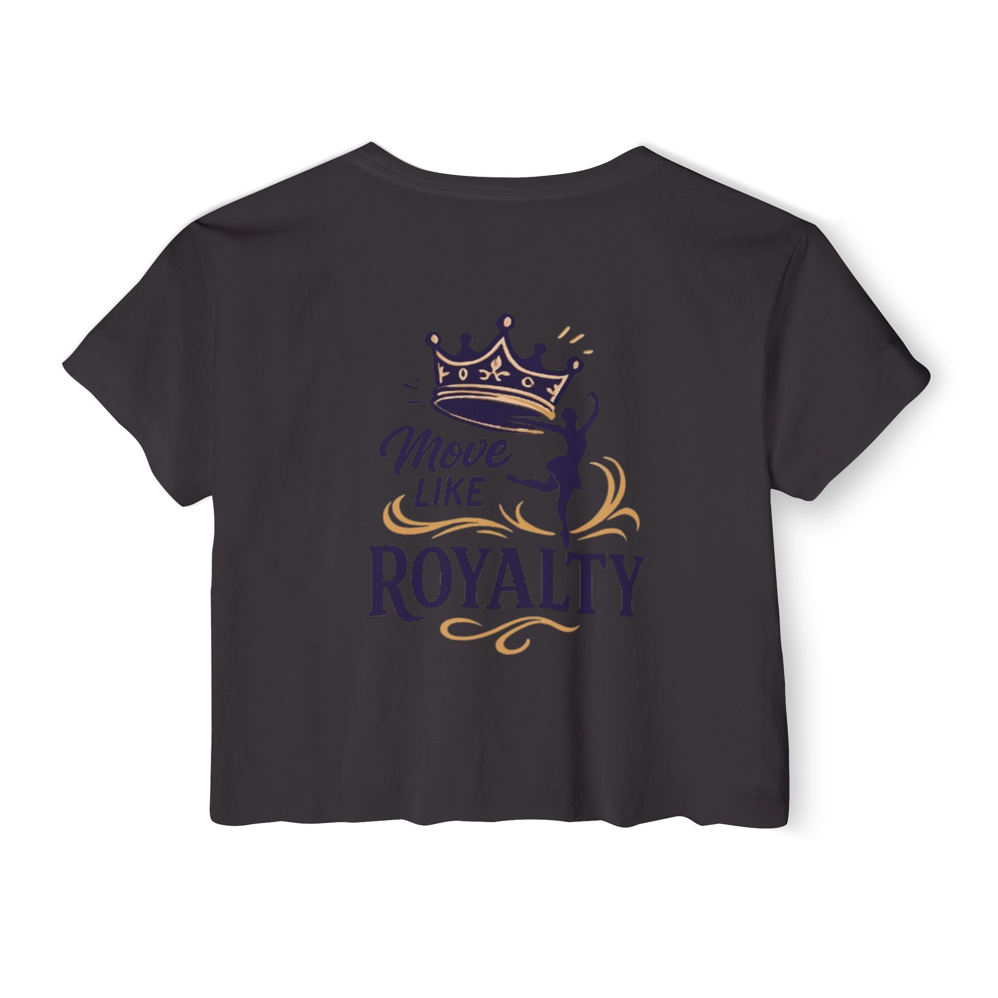 Move Like Royalty Crop Top — Women's Festival Graphic Tee