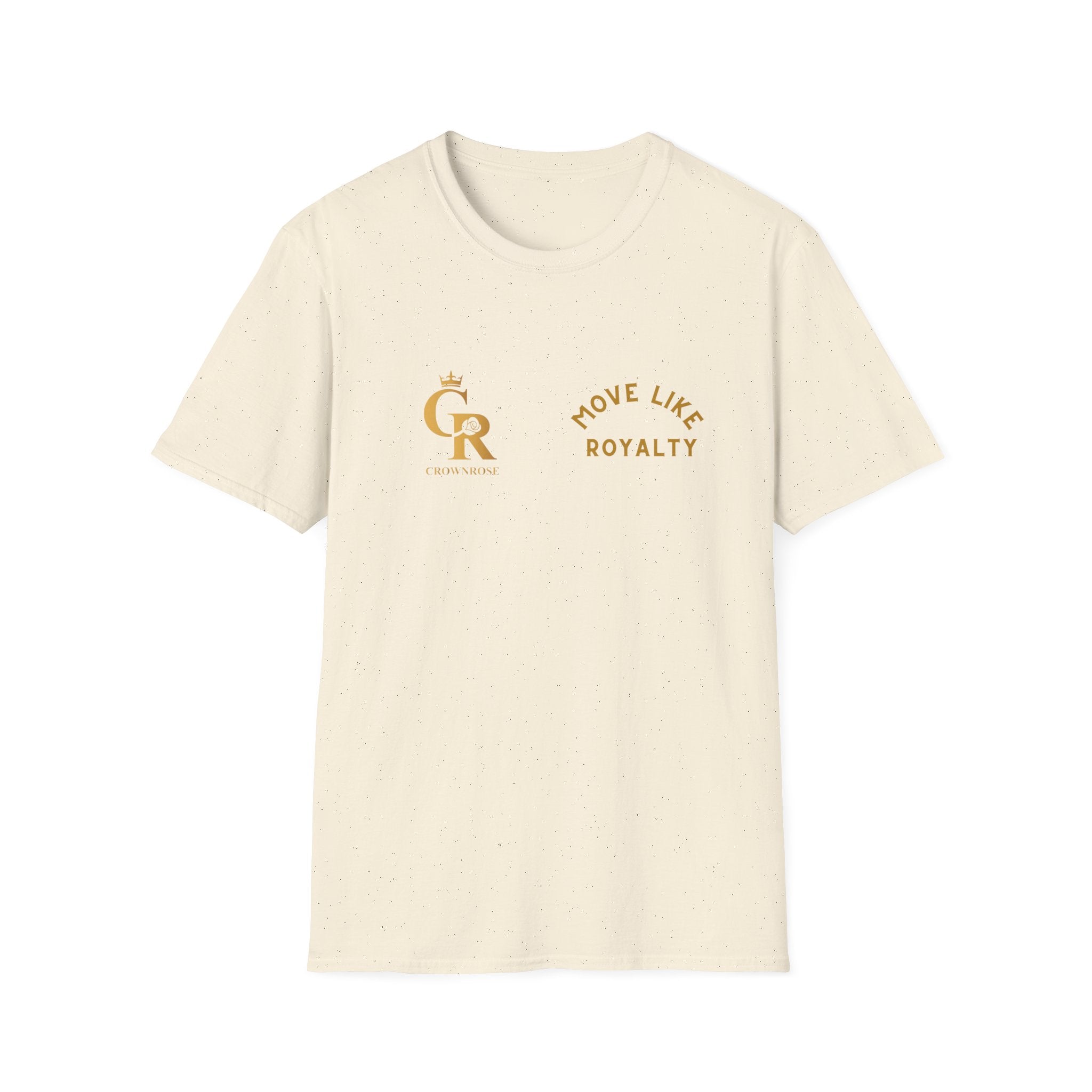 Move Like Royalty T-Shirt — Gold Crown Logo Casual Tee