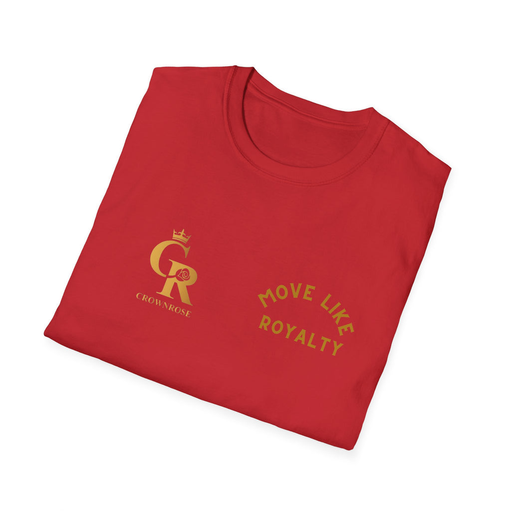 Move Like Royalty T-Shirt — Gold Crown Logo Casual Tee