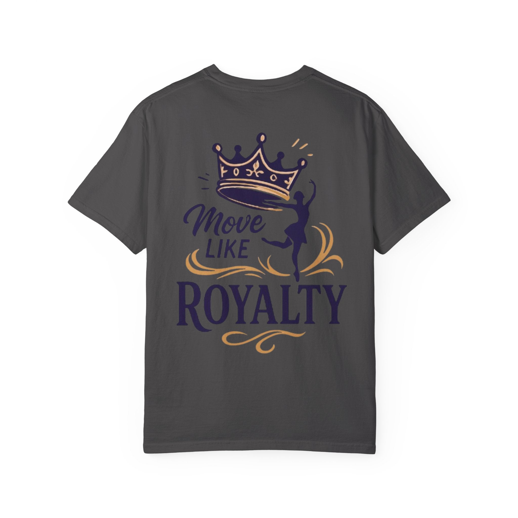 Move Like Royalty T-Shirt — Crown Rose Logo Dance Tee