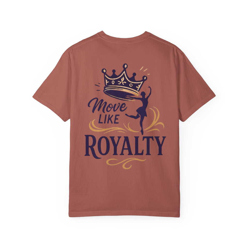 Move Like Royalty T-Shirt — Crown Rose Logo Dance Tee