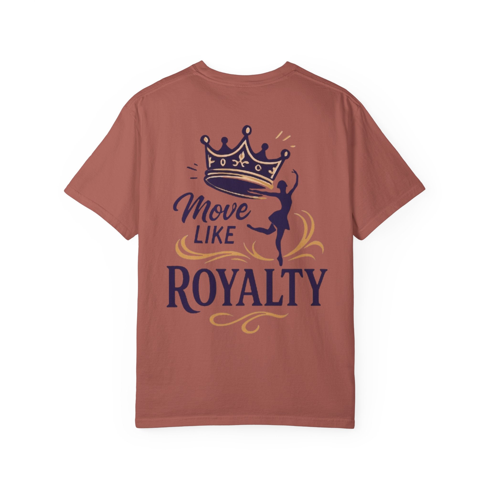 Move Like Royalty T-Shirt — Crown Rose Logo Dance Tee