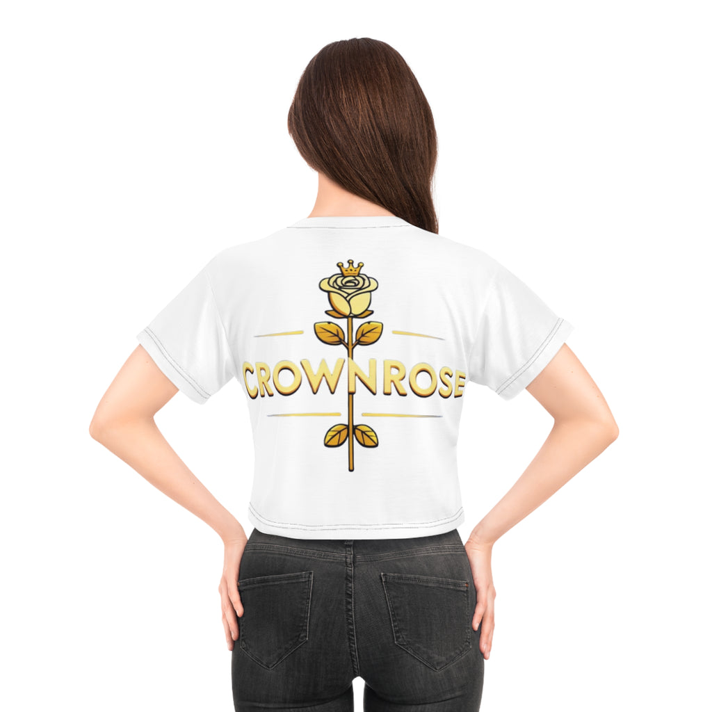 Move Like Royalty Crop Tee — Lion Graphic Cropped Top