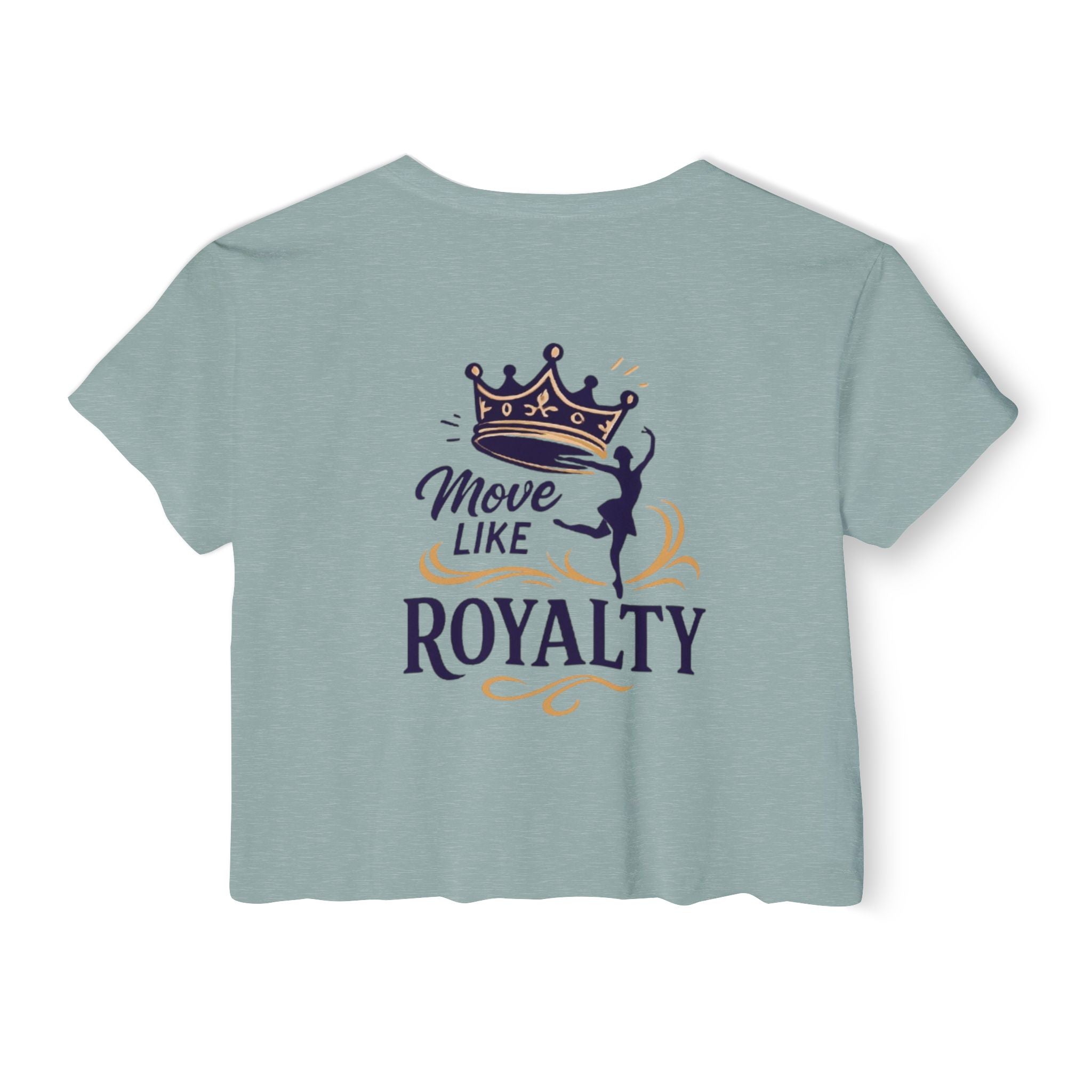 Move Like Royalty Crop Top — Women's Festival Graphic Tee