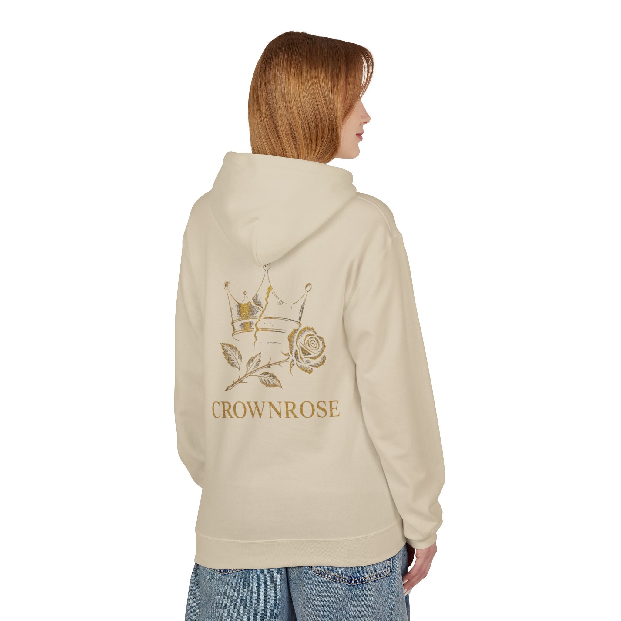 Move Like Royalty Hoodie — CrownRose Lion Graphic Pullover