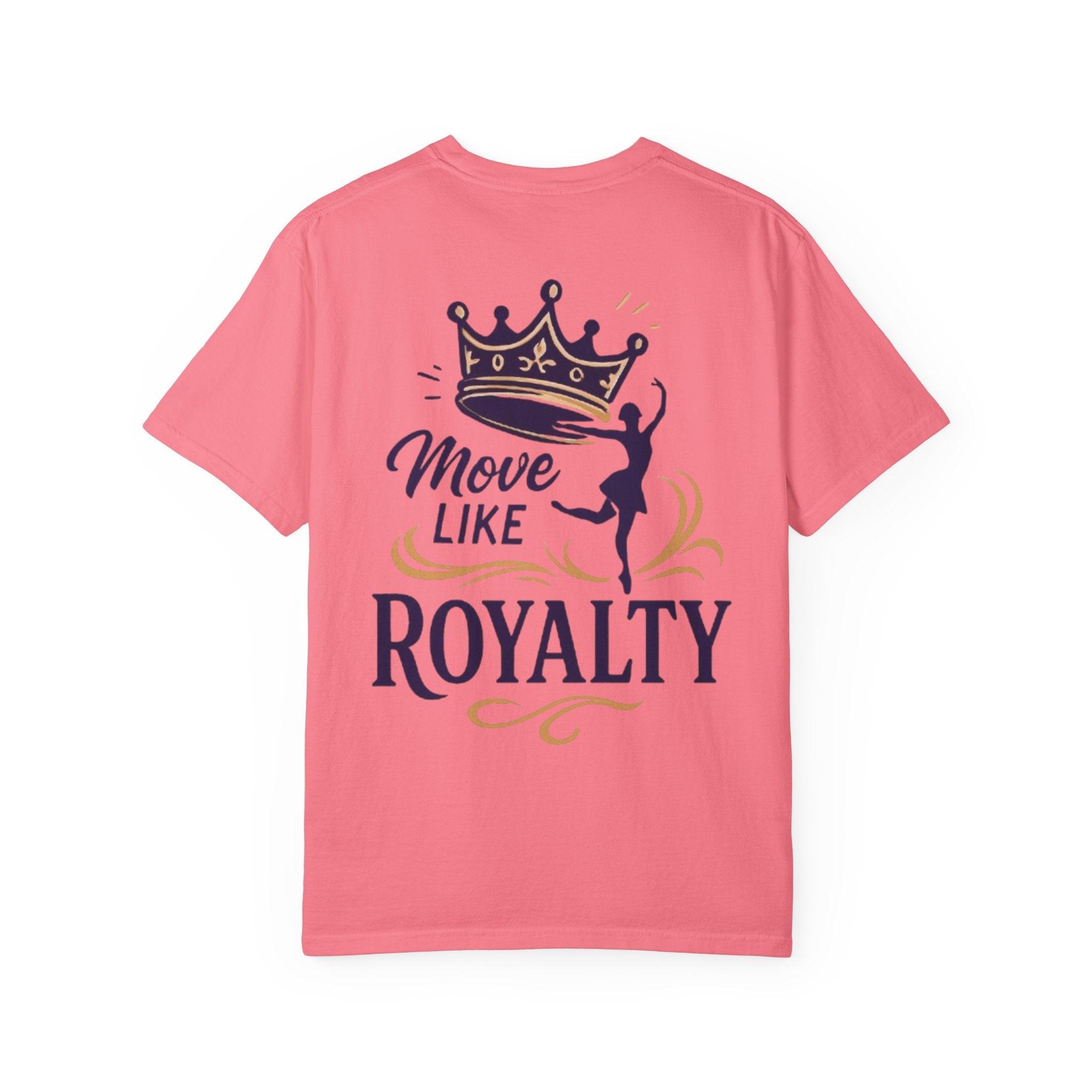 Move Like Royalty T-Shirt — Crown Rose Logo Dance Tee