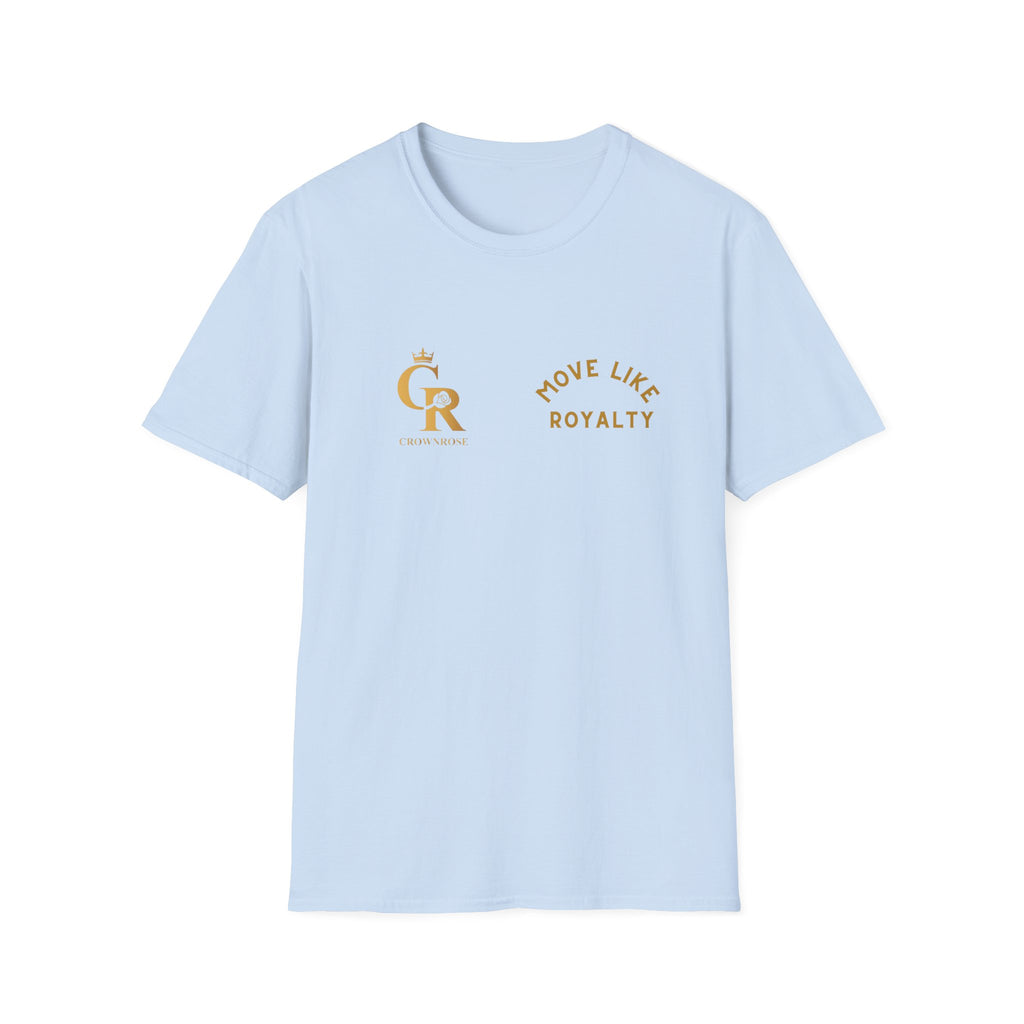Move Like Royalty T-Shirt — Gold Crown Logo Casual Tee