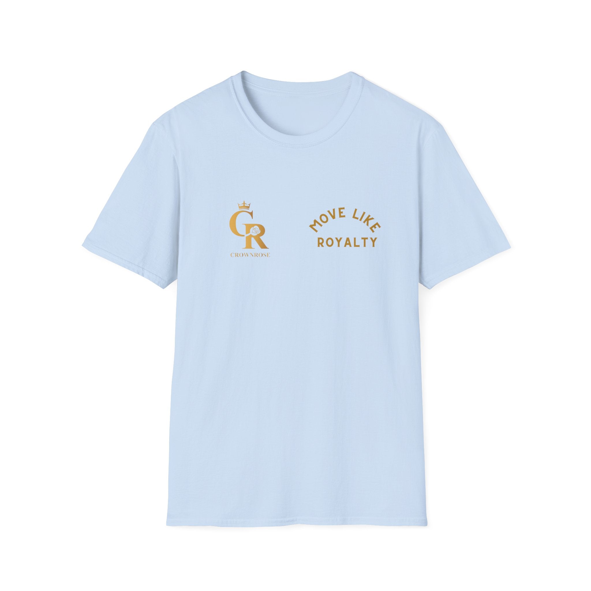 Move Like Royalty T-Shirt — Gold Crown Logo Casual Tee