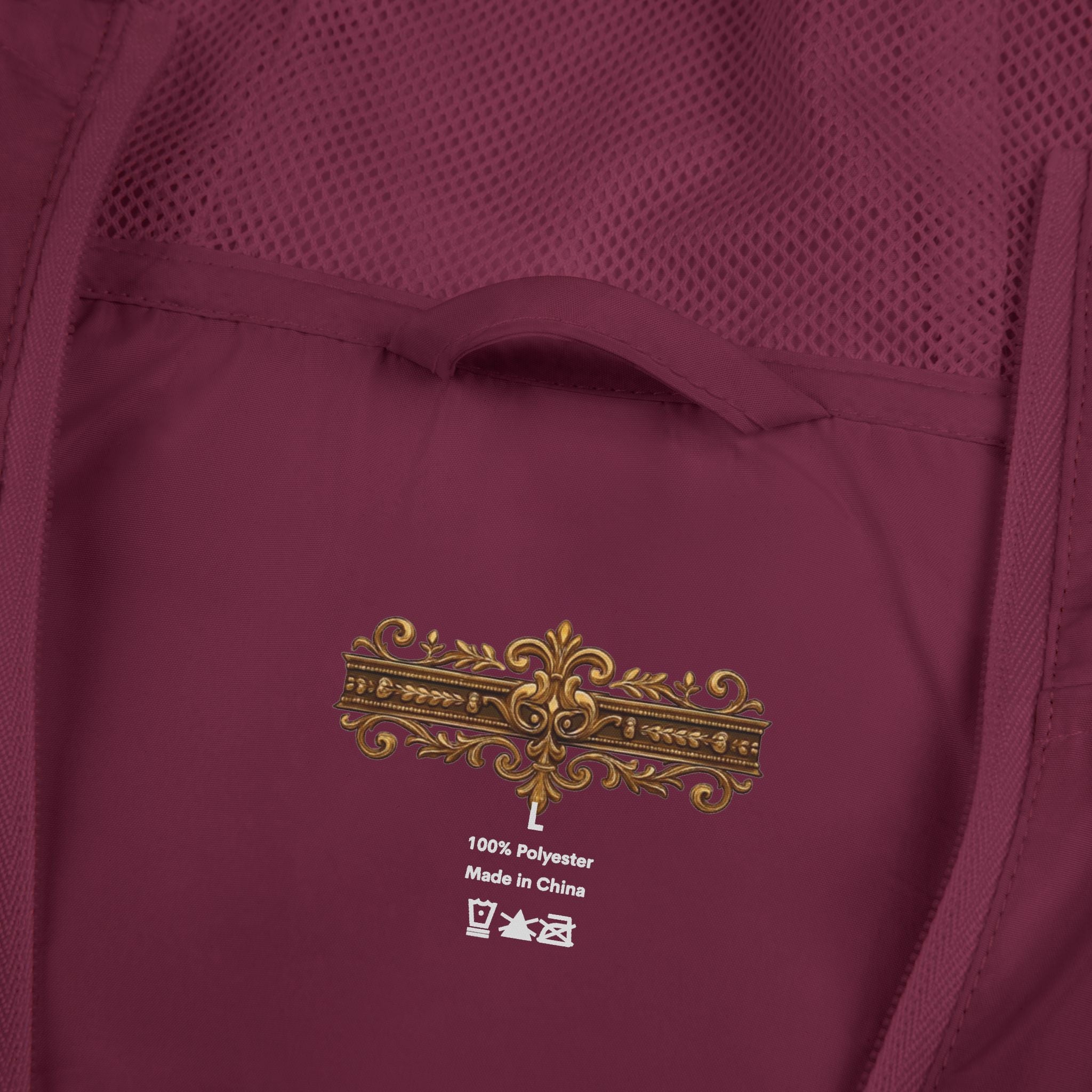 Windbreaker Jacket — "Move Like Royalty" Lion Graphic Lightweight Hooded Windbreaker