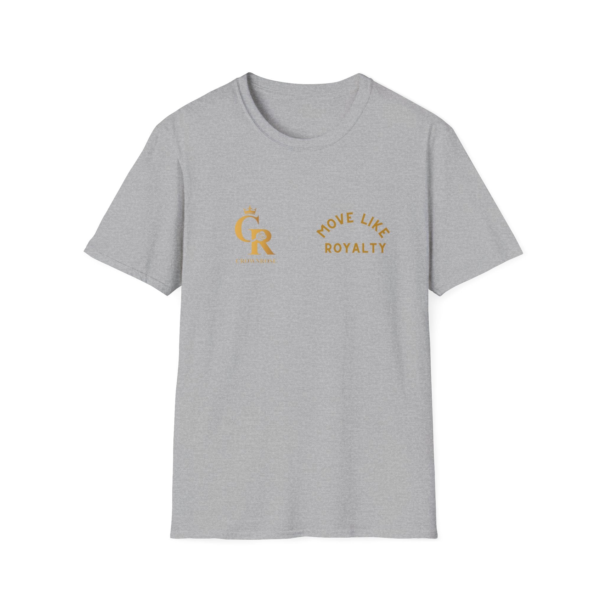 Move Like Royalty T-Shirt — Gold Crown Logo Casual Tee