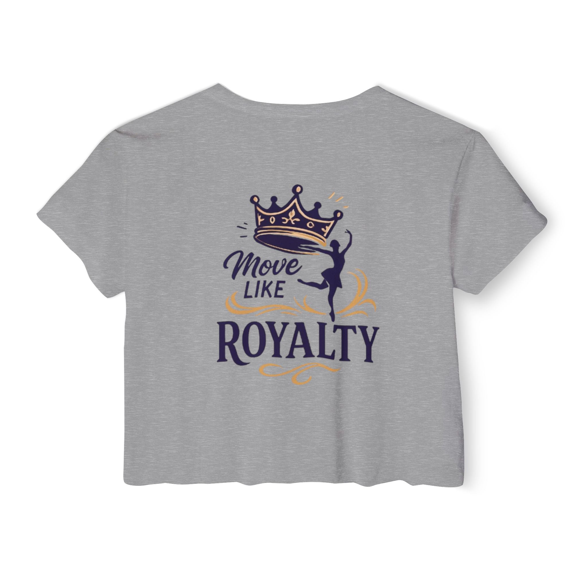 Move Like Royalty Crop Top — Women's Festival Graphic Tee