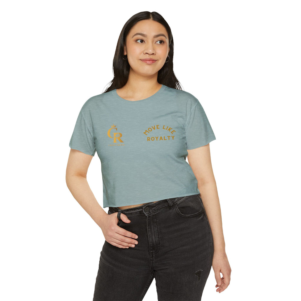 Move Like Royalty Crop Top — Women's Festival Graphic Tee