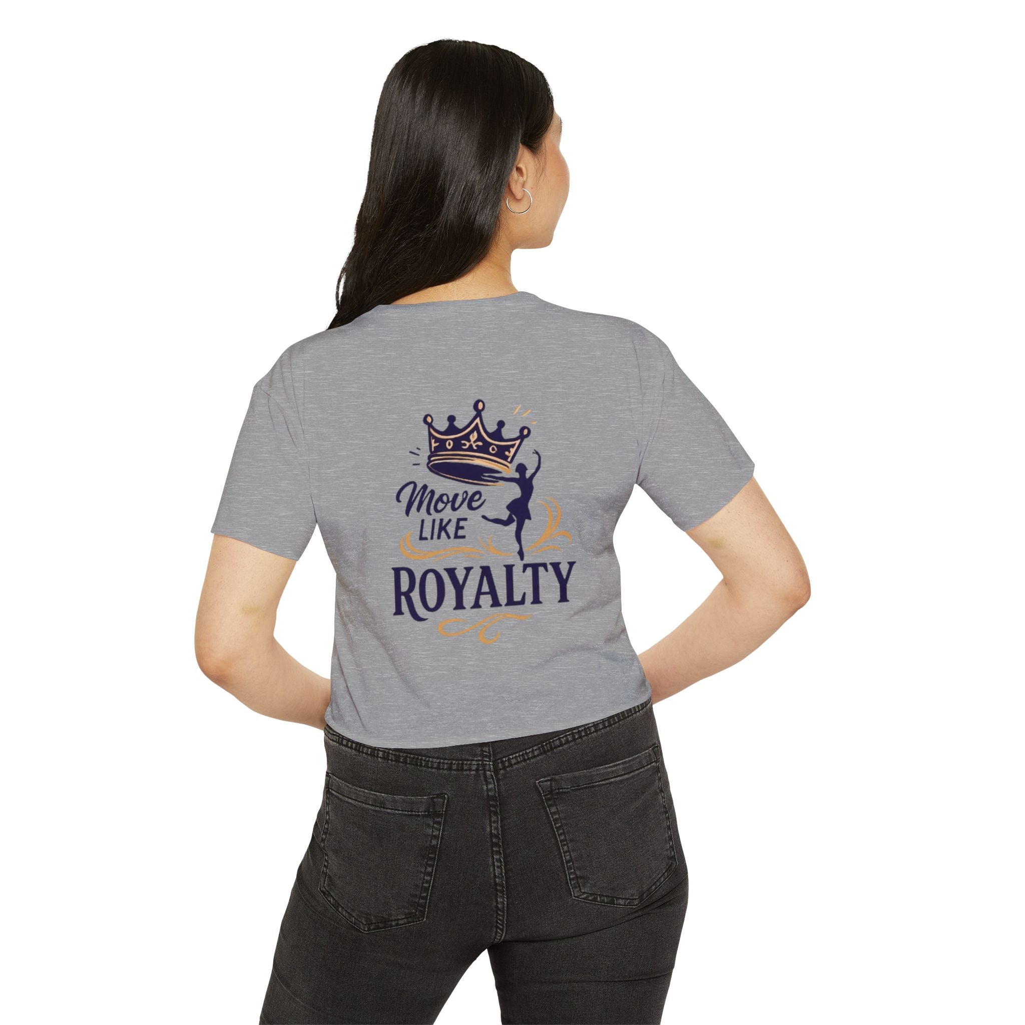 Move Like Royalty Crop Top — Women's Festival Graphic Tee