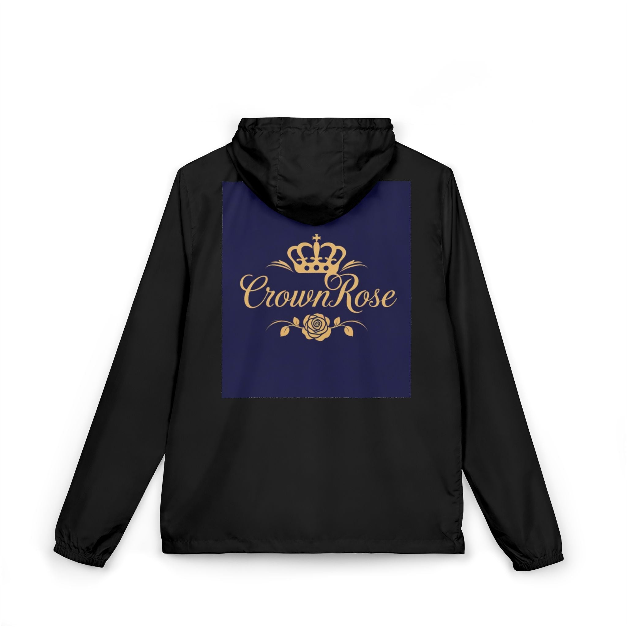 Windbreaker Jacket — "Move Like Royalty" Lion Graphic Lightweight Hooded Windbreaker