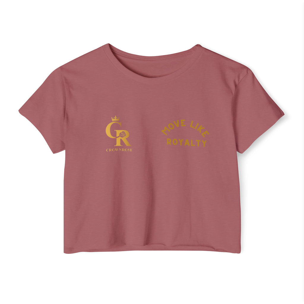 Move Like Royalty Crop Top — Women's Festival Graphic Tee