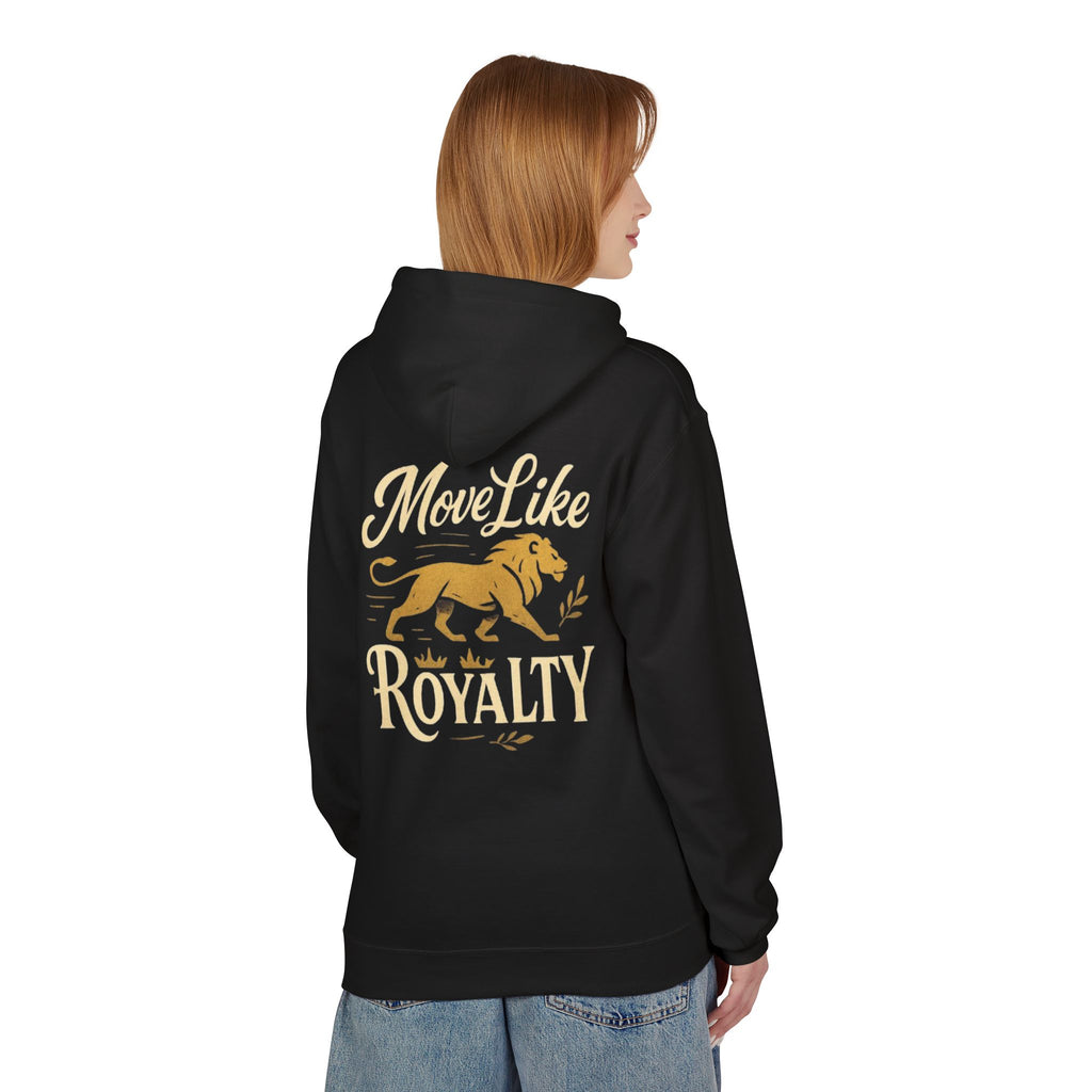 Move Like Royalty Hoodie — CrownRose Lion Graphic Pullover