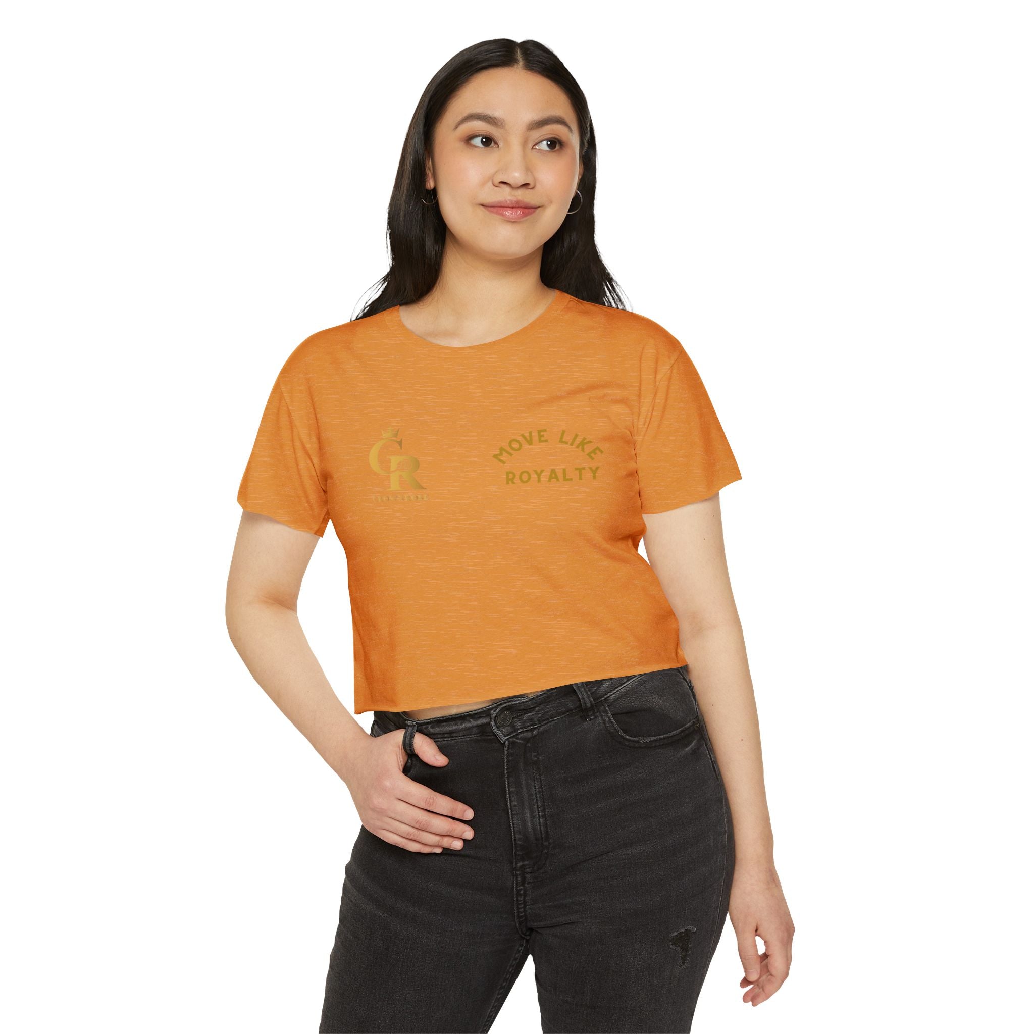 Move Like Royalty Crop Top — Women's Festival Graphic Tee