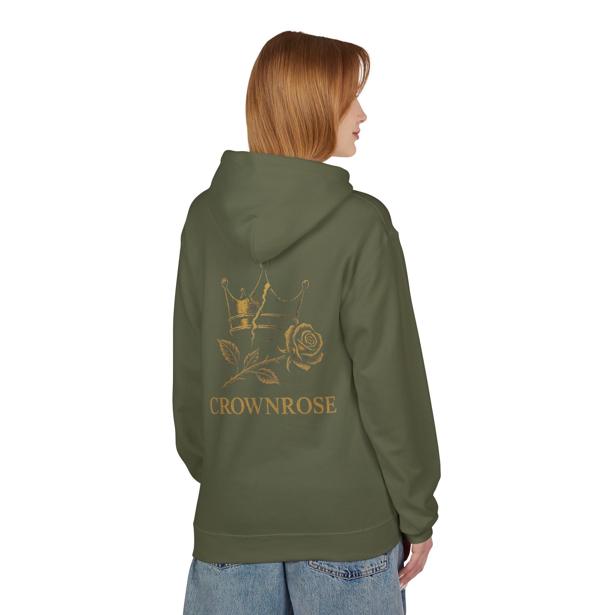 Move Like Royalty Hoodie — CrownRose Lion Graphic Pullover