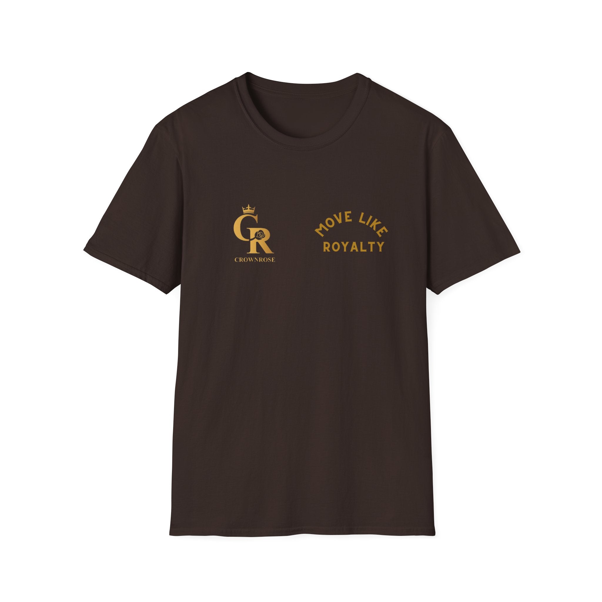 Move Like Royalty T-Shirt — Gold Crown Logo Casual Tee