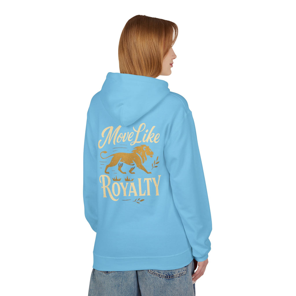 Move Like Royalty Hoodie — CrownRose Lion Graphic Pullover