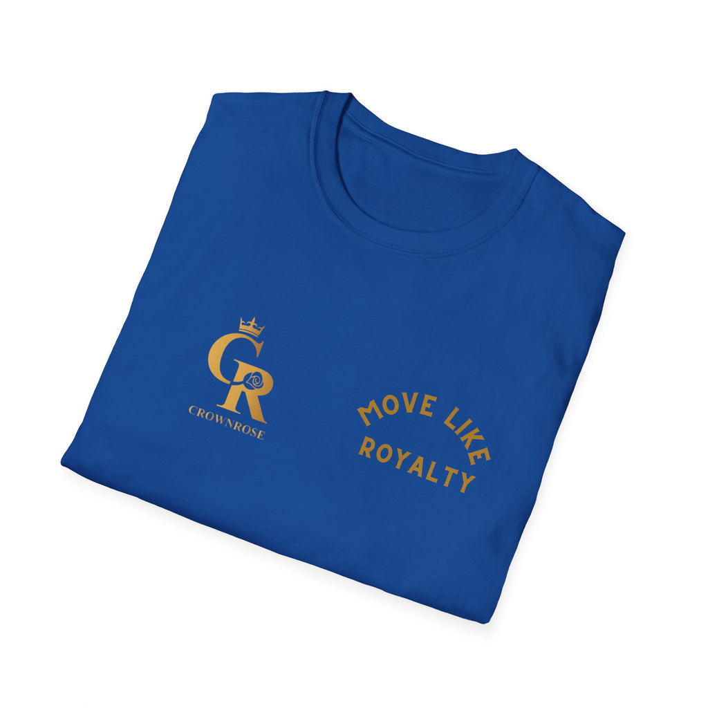 Move Like Royalty T-Shirt — Gold Crown Logo Casual Tee