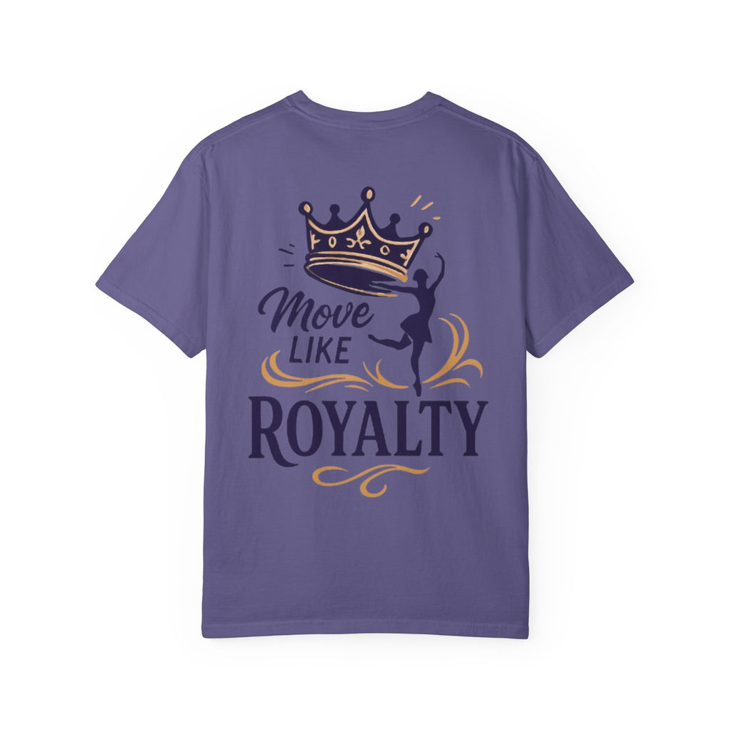 Move Like Royalty T-Shirt — Crown Rose Logo Dance Tee
