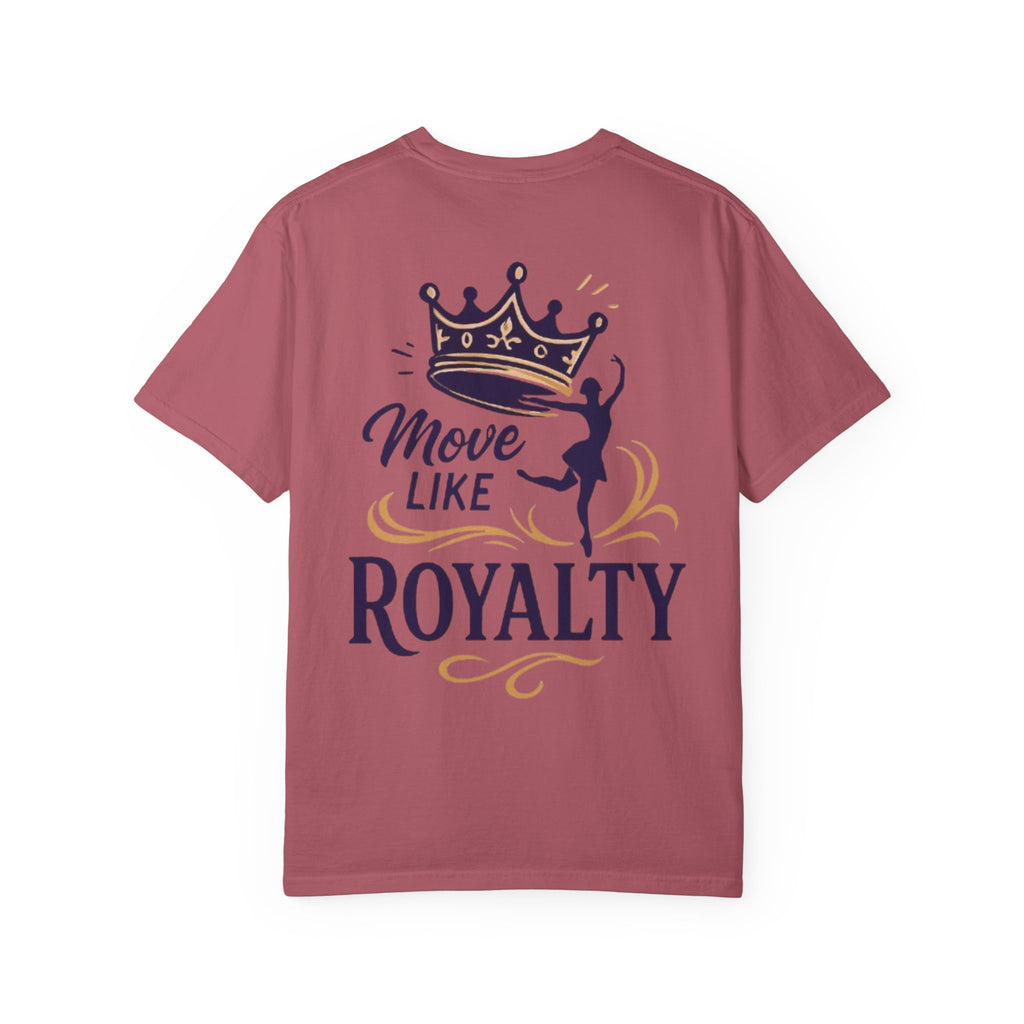 Move Like Royalty T-Shirt — Crown Rose Logo Dance Tee