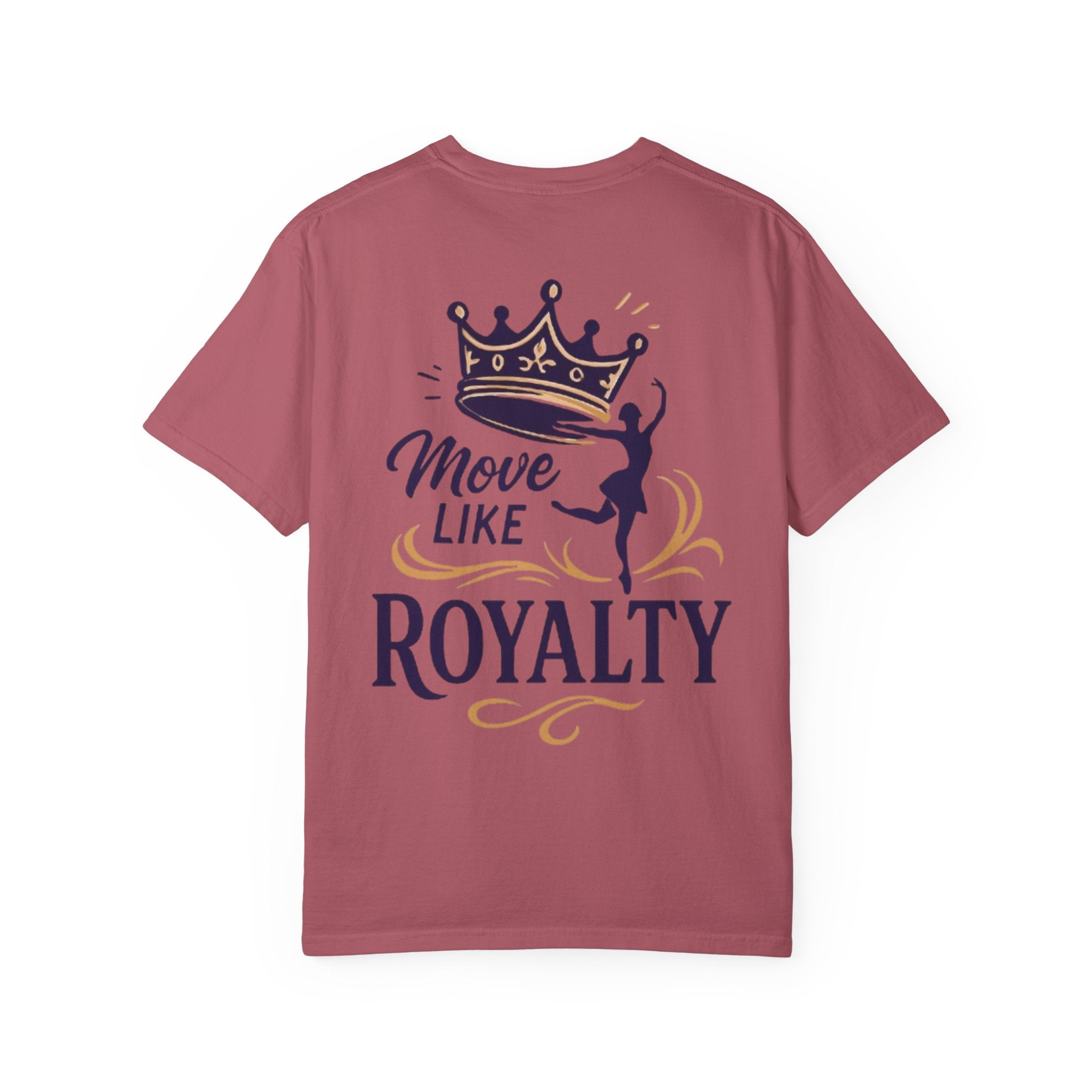 Move Like Royalty T-Shirt — Crown Rose Logo Dance Tee