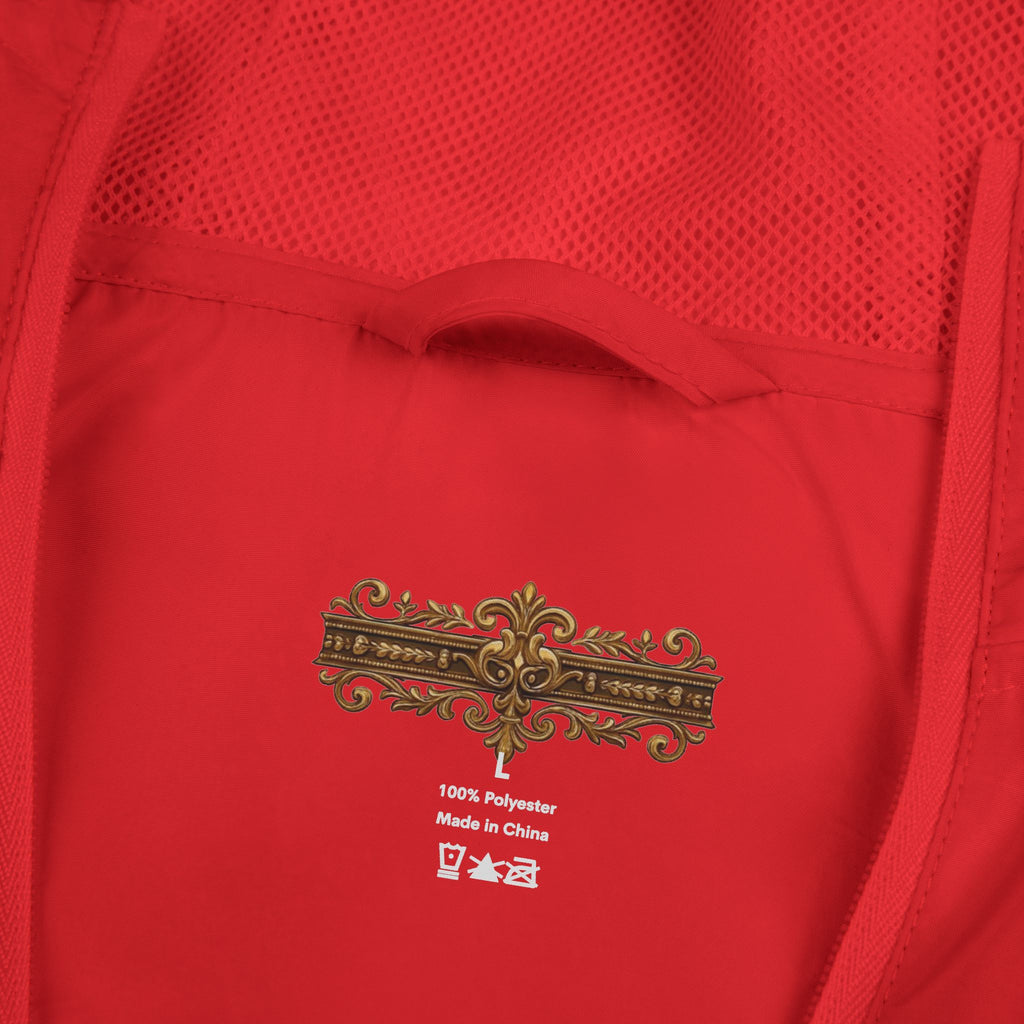 Windbreaker Jacket — "Move Like Royalty" Lion Graphic Lightweight Hooded Windbreaker