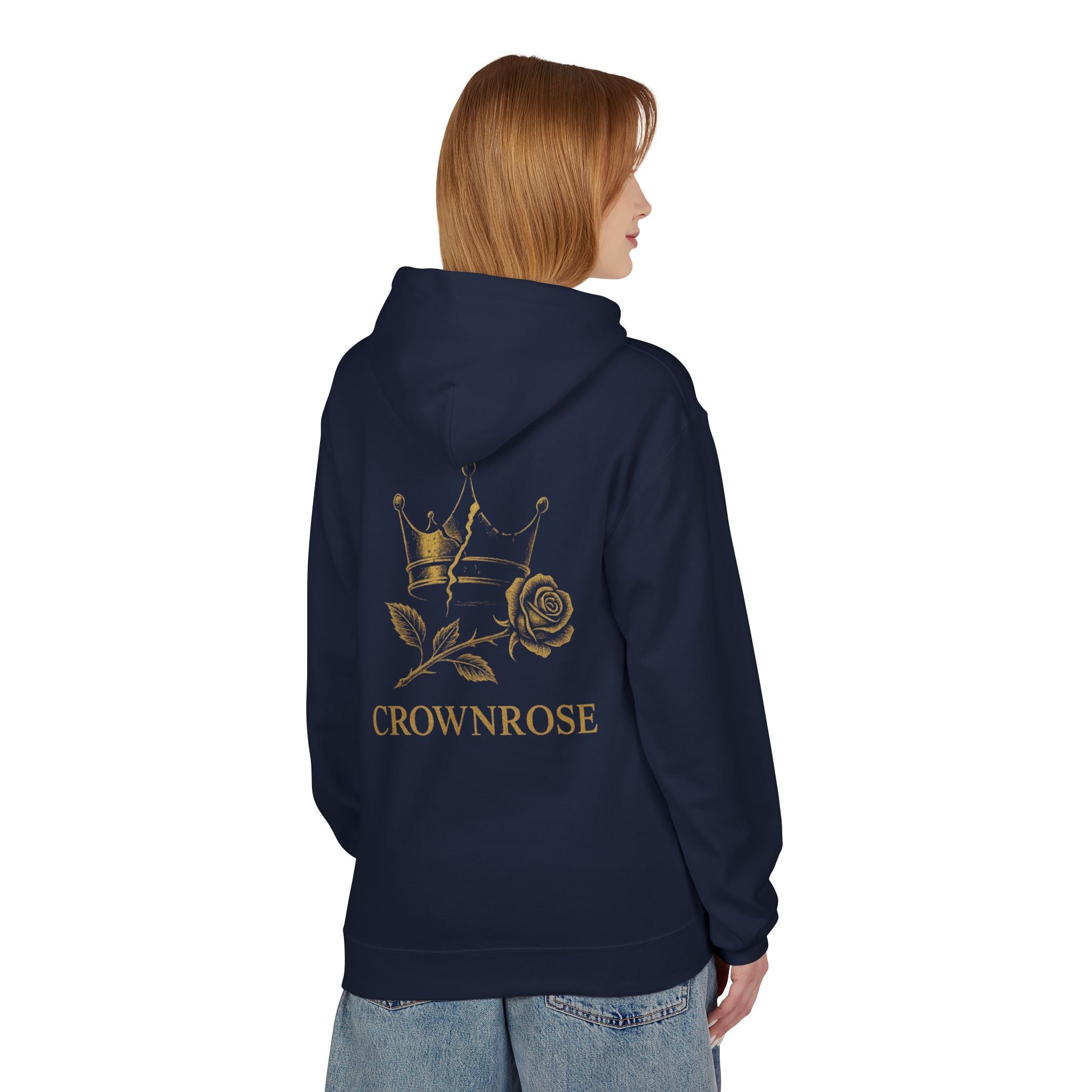 Move Like Royalty Hoodie — CrownRose Lion Graphic Pullover
