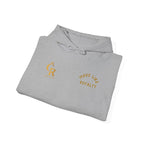 Royalty Rose Hoodie — 'More Like Royalty' Minimal Graphic Hoodie
