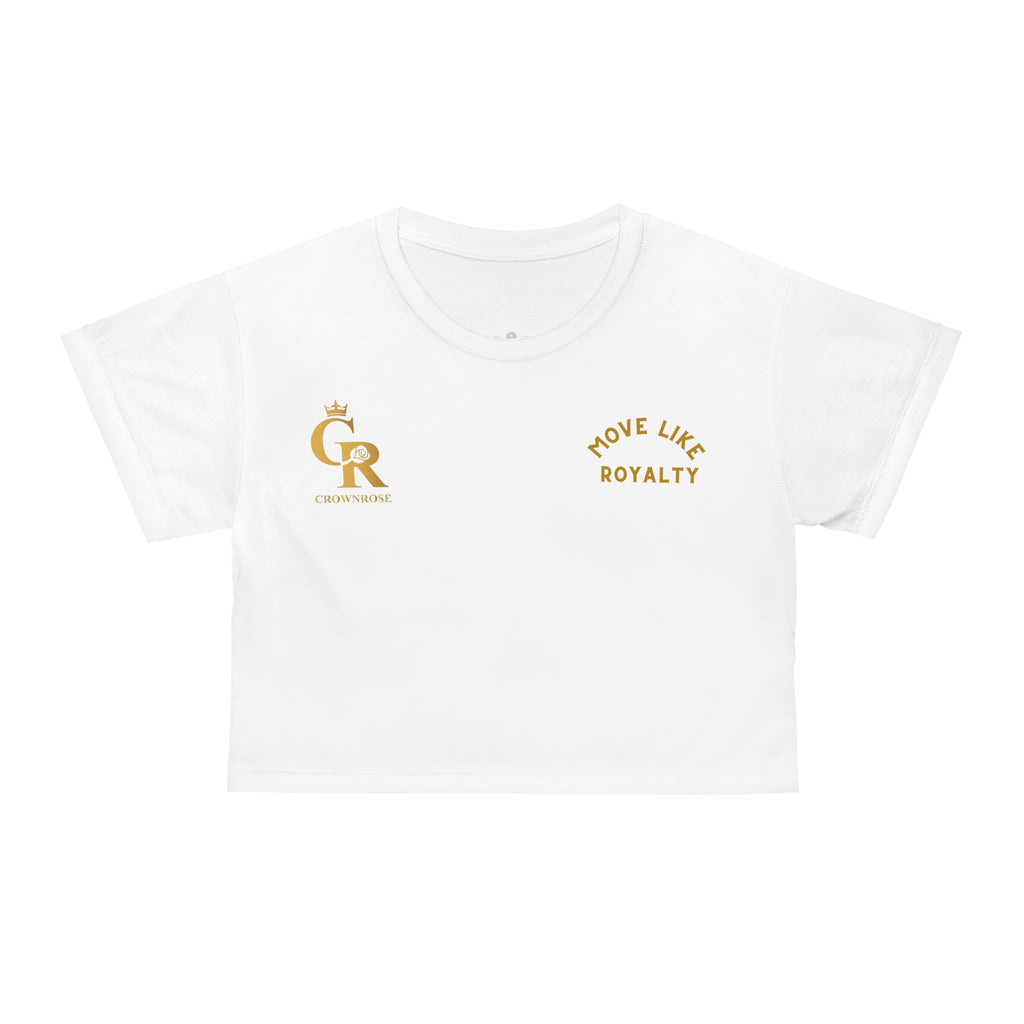 Move Like Royalty Crop Tee — Lion Graphic Cropped Top