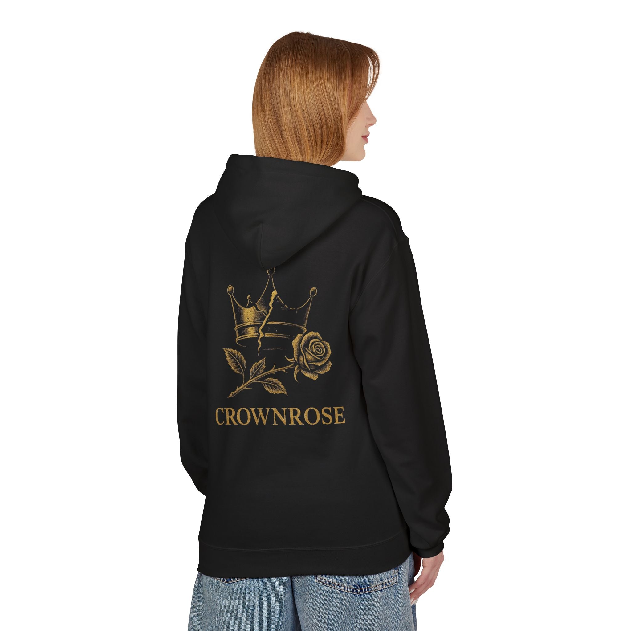 Move Like Royalty Hoodie — CrownRose Lion Graphic Pullover