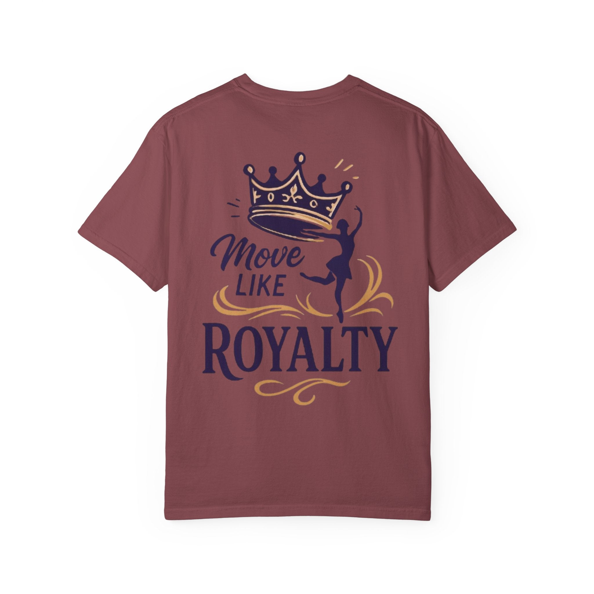 Move Like Royalty T-Shirt — Crown Rose Logo Dance Tee