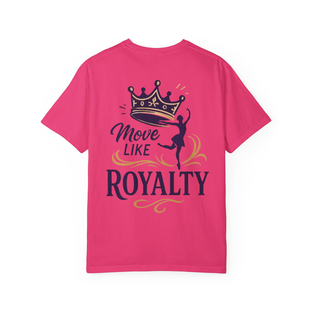 Move Like Royalty T-Shirt — Crown Rose Logo Dance Tee