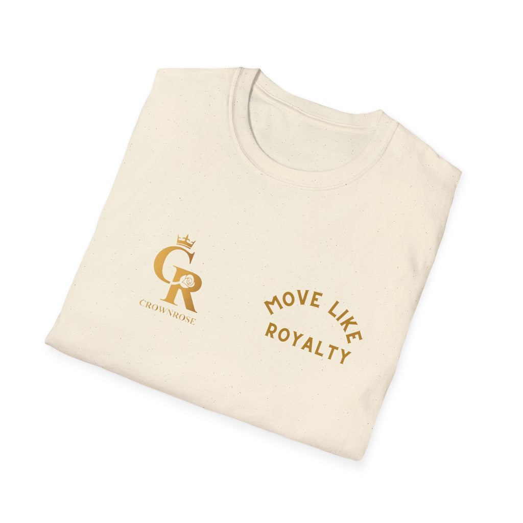 Move Like Royalty T-Shirt — Gold Crown Logo Casual Tee