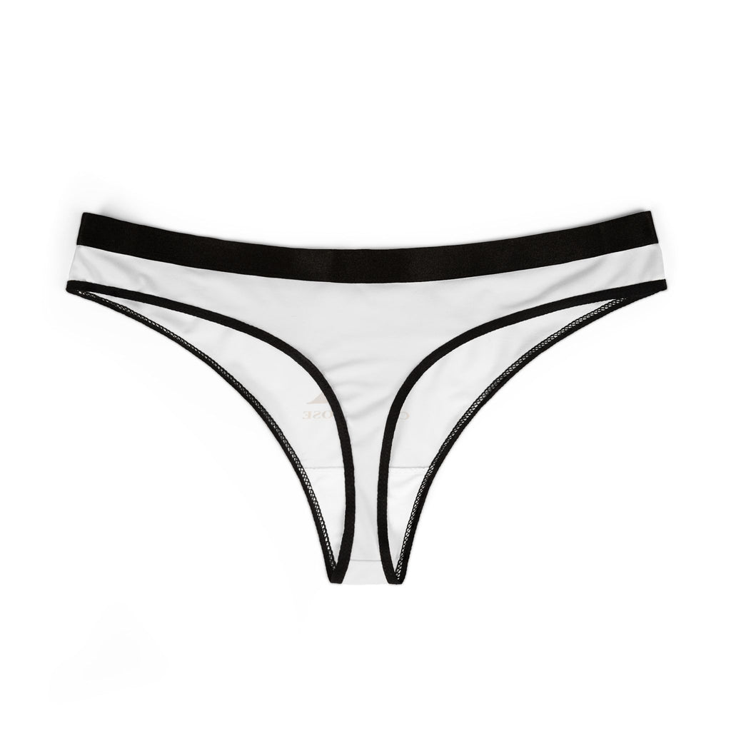 CrownRose Gold Logo Women's Thong — Minimal Luxury Lingerie