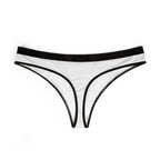 CrownRose Gold Logo Women's Thong — Minimal Luxury Lingerie
