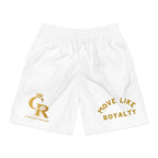 Men's Athletic Shorts — "Move Like Royalty" CrownRose Logo