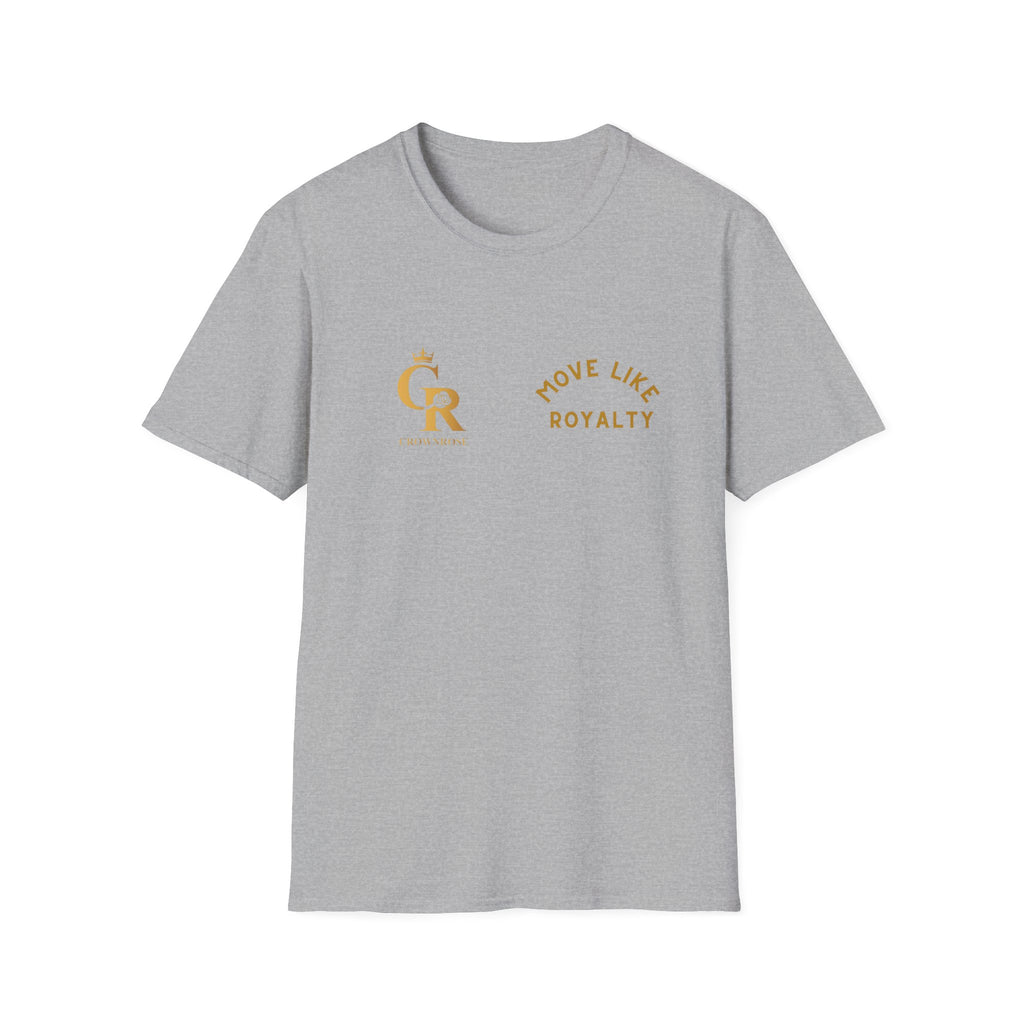 Move Like Royalty T-Shirt — Gold Crown Logo Casual Tee